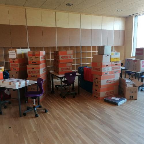 Jetzt gehts ans auspacken! 